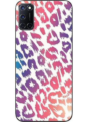 Силиконовый чехол для oppo a72 с картинкой леопардовый принт