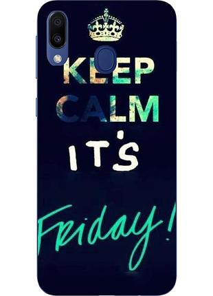 Силиконовый чехол для samsung galaxy a20 2019 a205f с картинкой keep calm