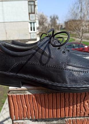 Новые кожаные туфли genuine leather 2