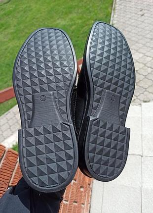 Новые кожаные туфли genuine leather 5