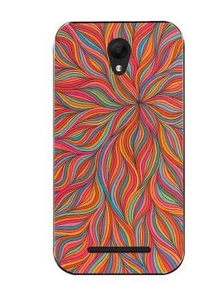 Силіконовий чохол накладка для zte blade l110 / a110 з картинкою помаранчеві листя