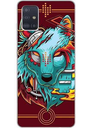 Силіконовий чохол з малюнком для samsung a51 2020 galaxy a515 вовк