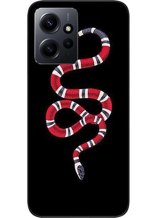 Силиконовый чехол для xiaomi redmi note 12 4g с картинкой змея