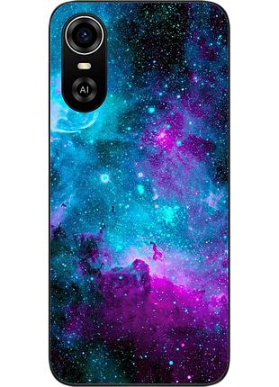 Чехол силиконовый для zte blade a31 plus с картинкой космос