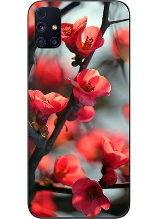Чехол силиконовый для samsung m31s galaxy m317f с картинкой сакура