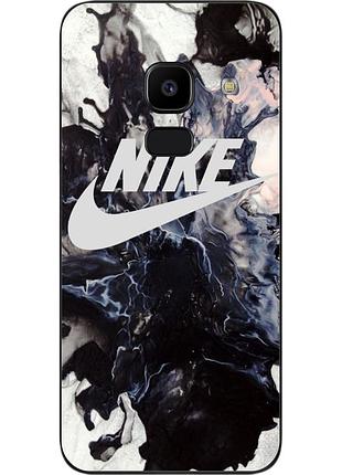 Силиконовый чехол для samsung j6 2018 galaxy j600 с картинкой nike