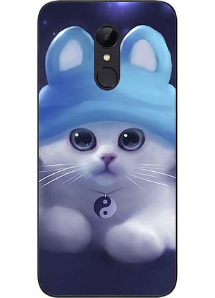 Чехол силиконовый для xiaomi redmi 5 с картинкой котенок