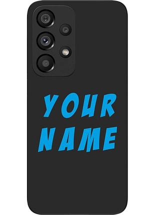 Саме чохол для samsung galaxy a53 5g бампер із ім'ям друк на чохлі