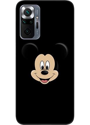 Силіконовий чохол для xiaomi redmi note 10 pro з картинкою міккі