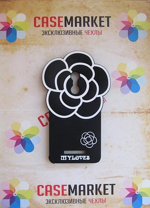 Об'ємний 3d силіконовий чохол для xiaomi redmi note 3 / xiaomi redmi note 3 pro квіточка