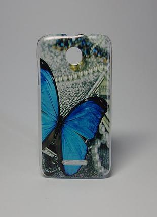 Чехол на lenovo a390 панель накладка бабочка