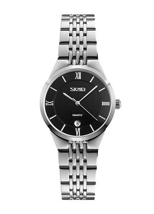 Женские часы skmei 9139bksi-s black-silver s