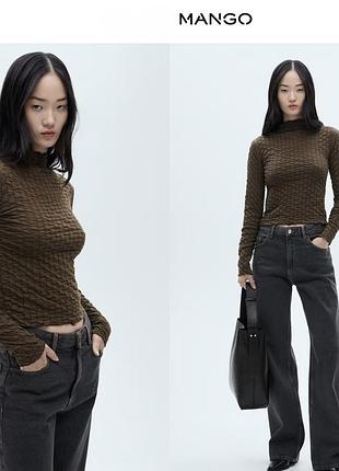 Укороченный лонгслив/ гольф от mango р. s 2