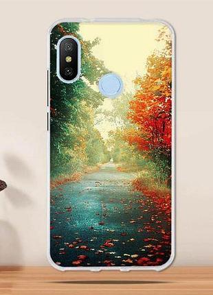 Бампер tpu чехол з картинкою для xiaomi mi a2 / mi 6x осінь