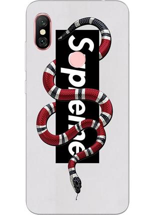 Силиконовый чехол с рисунком для xiaomi redmi note 6 pro supreme змея
