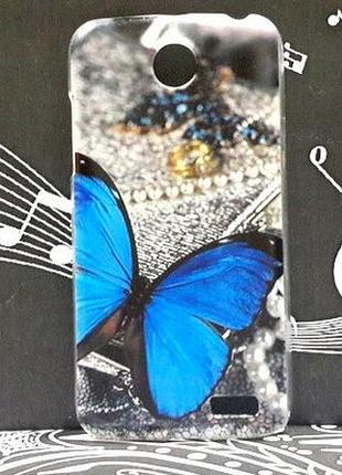 Чехол на lenovo а516 оригинальная панель накладка с рисунком бабочка на жемчуге