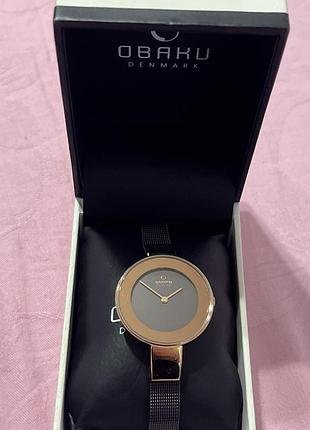 Годинник obaku denmark v167lxvnmn himmel walnut, оригінал