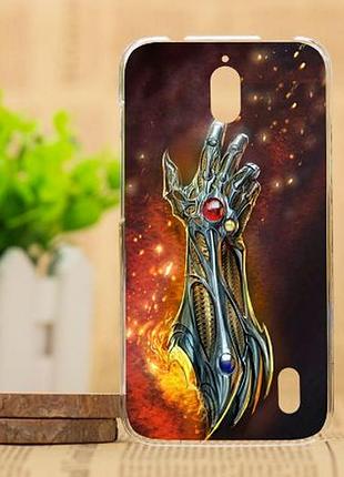 Чехол-накладка для huawei y625 с рисунком рука
