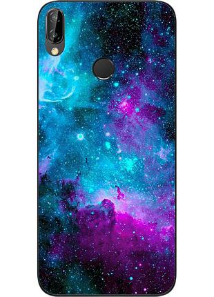 Чехол силиконовый для huawei p20 lite с картинкой космос