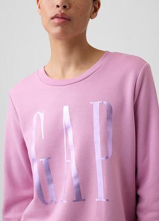Свитшот на флисе gap с логотипом 3