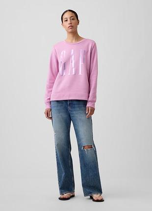 Свитшот на флисе gap с логотипом 4