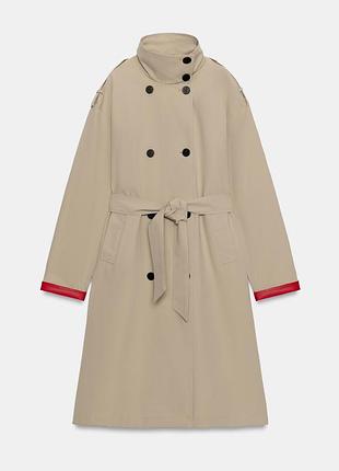 Тренч с поясом water-repellent windproof 9