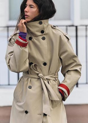 Тренч с поясом water-repellent windproof 3