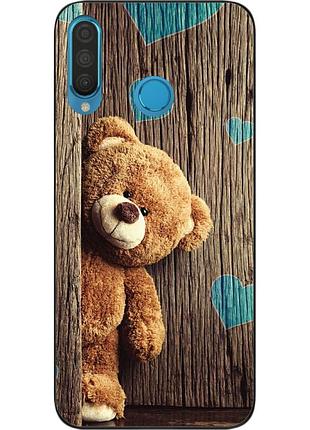 Бампер силіконовий чохол для huawei p30 lite з картинкою ведмедик