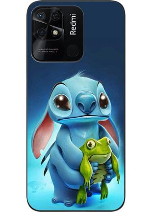 Силиконовый чехол бампер для xiaomi redmi 10c с картинкой стич