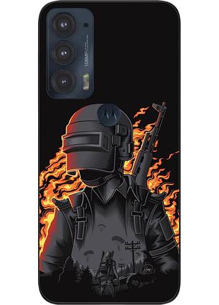 Силіконовий чохол epik для motorola edge 20 з картинкою pubg