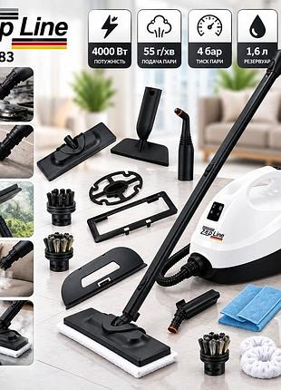 Пароочисник zepline zp-7783 4000 вт, резервуар 1,6 л, подача пари 55 г/хв