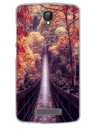 Яскраві оригінальні чохли для zte blade l5 plus / l5 з малюнком міст