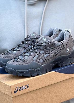 Мужские кроссовки asics gel-pickax серые