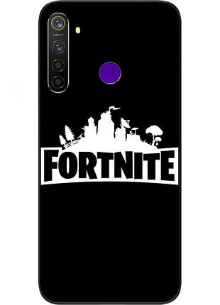 Силиконовый чехол с картинкой для realme 5 pro игры фортнайт лого