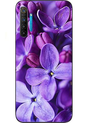 Чохол силіконовий для realme x2 з картинкою бузок
