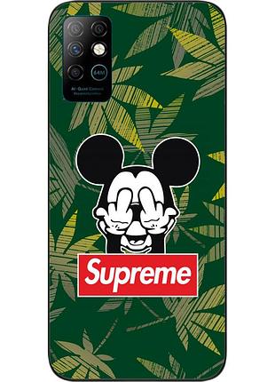 Силіконовий чохол для infinix note 8 із зображенням міккі supreme