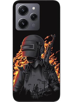 Силіконовий чохол для xiaomi redmi 12 з картинкою pubg