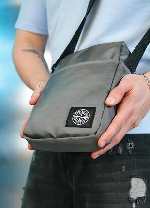 Барсетка stone island 1000d сіра # 2
