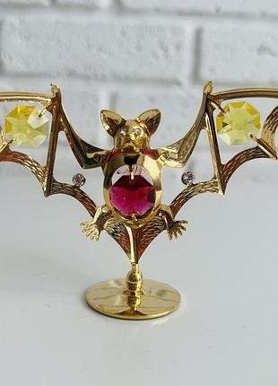 Фігурка зі стразами swarovski кажан 11 см 160475