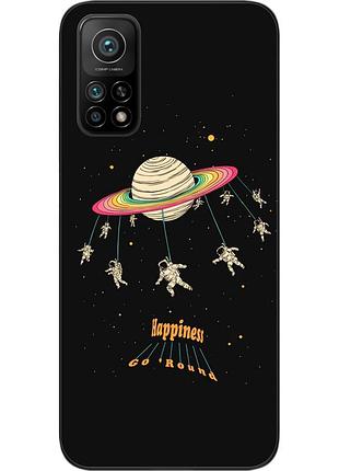 Силиконовый чехол бампер для xiaomi mi 10t pro с картинкой карусель