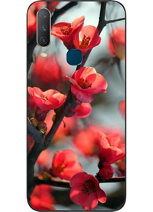 Чохол силіконовий для vivo y17 з картинкою сакура