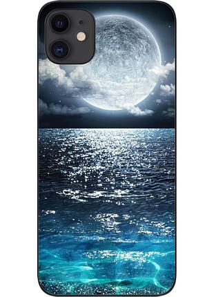 Чехол силиконовый для iphone 11 с картинкой луна