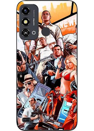 Силіконовий чохол для zte blade a53 з картинкою гра gta
