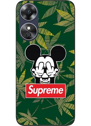 Оригинальный чехол epik для oppo a17 с картинкой микки supreme