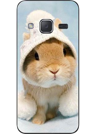 Силіконовий чохол бампер для samsung galaxy j2 j200 з картинкою зайчик