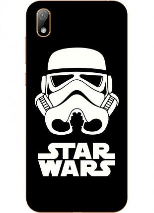 Силиконовый чехол с рисунком для huawei y5 2019 star wars