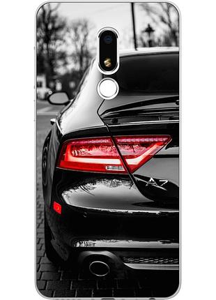 Бампер силиконовый для meizu m8 lite с картинкой машина