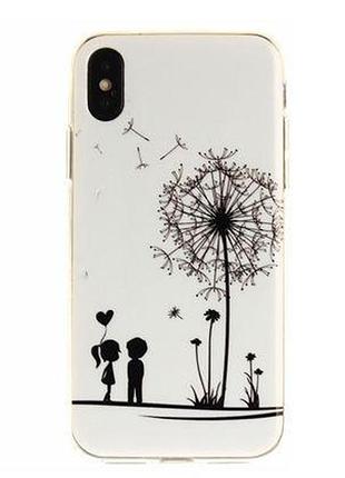 Чохол з картинкою (силікон) для iphone x кульбаба