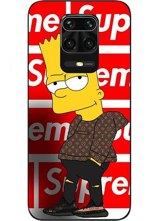 Бампер силиконовый чехол для xiaomi redmi note 9s / note 9 pro с картинкой симпсон