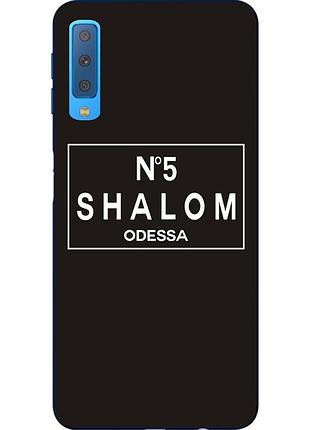 Антибрендовый силиконовый чехол для samsung a750f galaxy a7 2018 с картинкой shalom №5 odessa